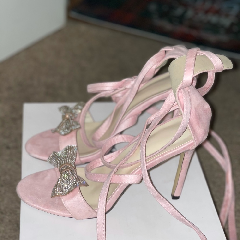 Pink heels ladies